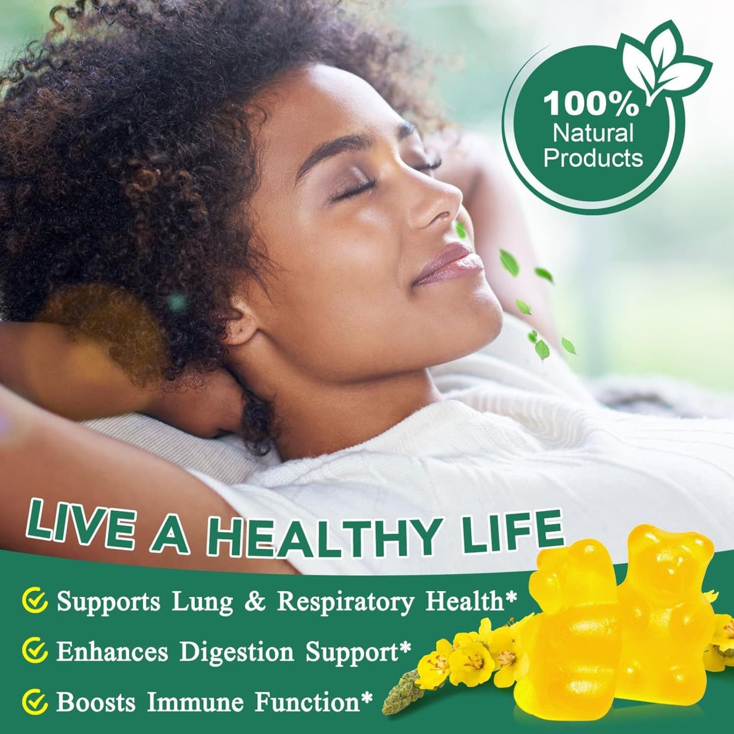 Mullein Gummies: Lung Detox