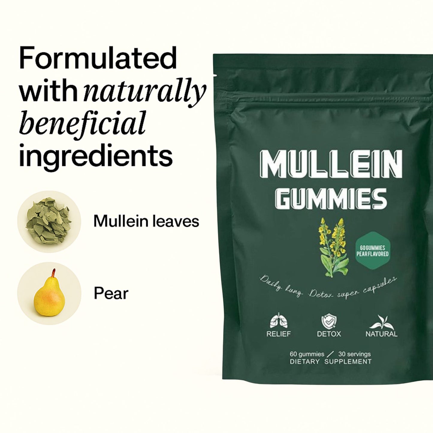 Mullein Gummies: Lung Detox