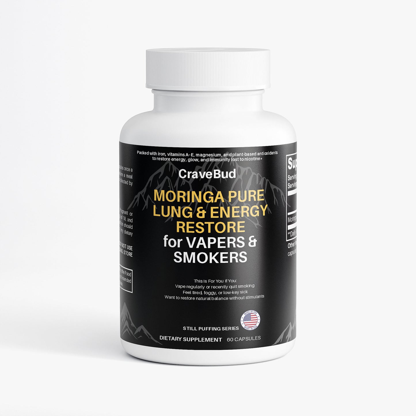 Moringa Pure: Lung & Energy Restore for Vapers and Smokers