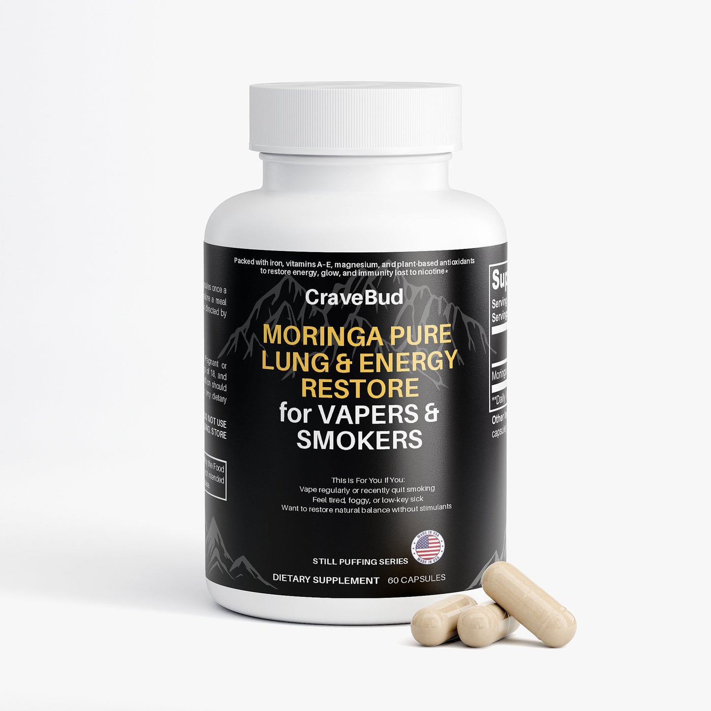 Moringa Pure: Lung & Energy Restore for Vapers and Smokers