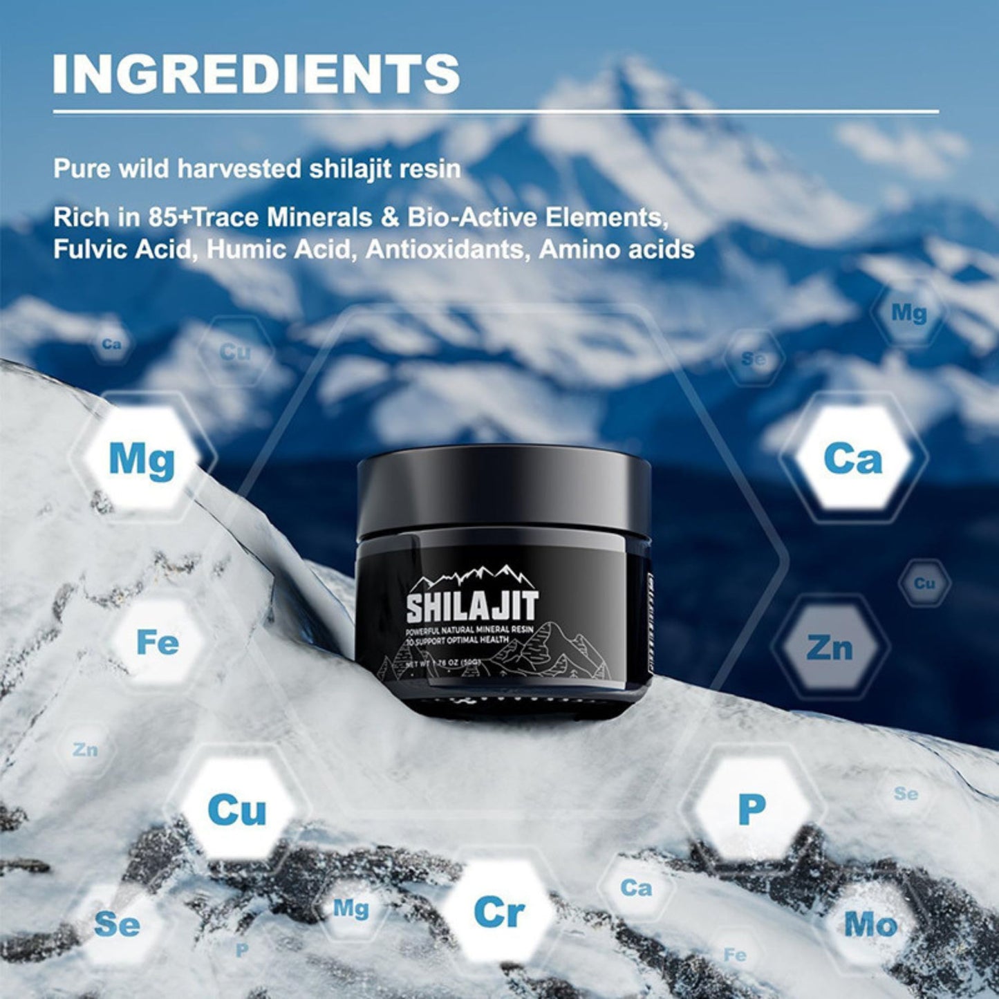 Himalayan Shilajit Resin for Vapers - Fortified with Ashwagandha