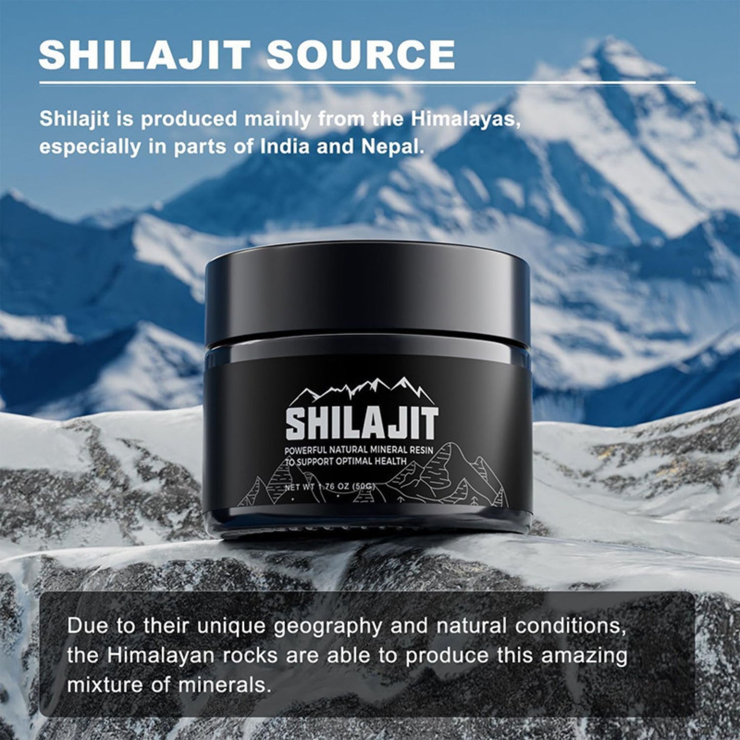 Himalayan Shilajit Resin for Vapers - Fortified with Ashwagandha