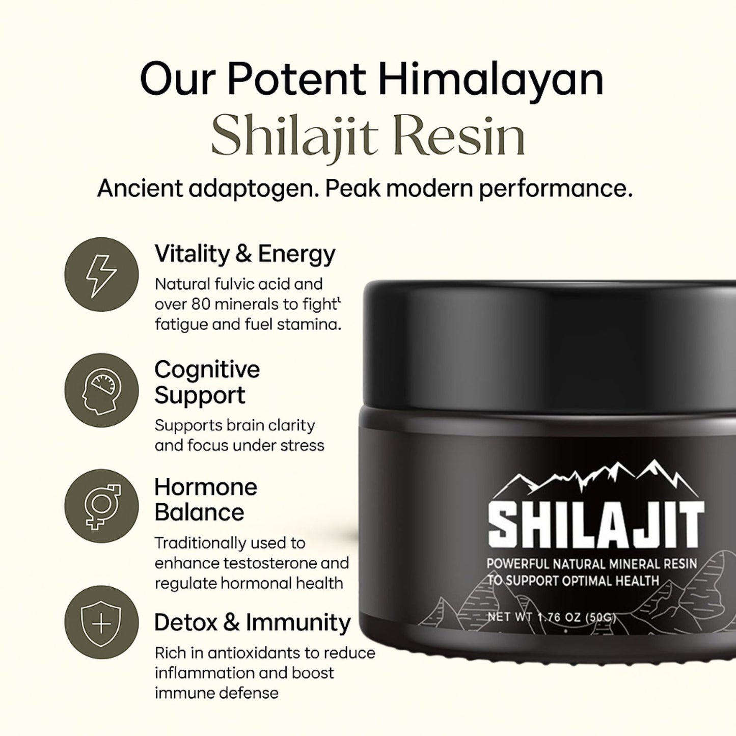 Himalayan Shilajit Resin for Vapers - Fortified with Ashwagandha