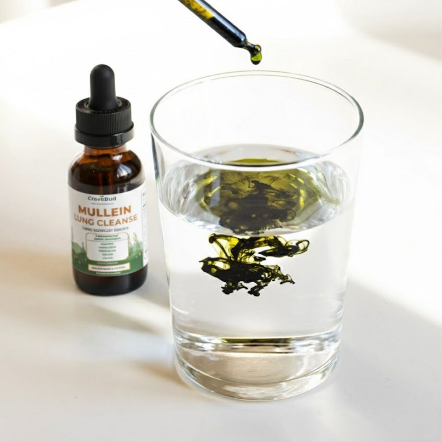 Natural Daily Lung Support Mullein Drops - Formulated For Smokers