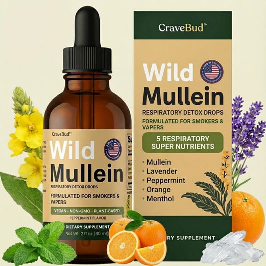 New Maximum Potency Wild Mullein Drops For Smokers | CraveBud