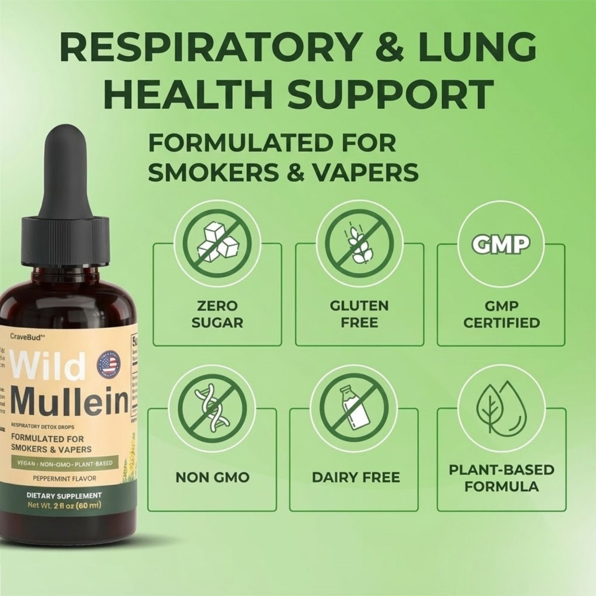 New Maximum Potency Wild Mullein Drops For Smokers | CraveBud