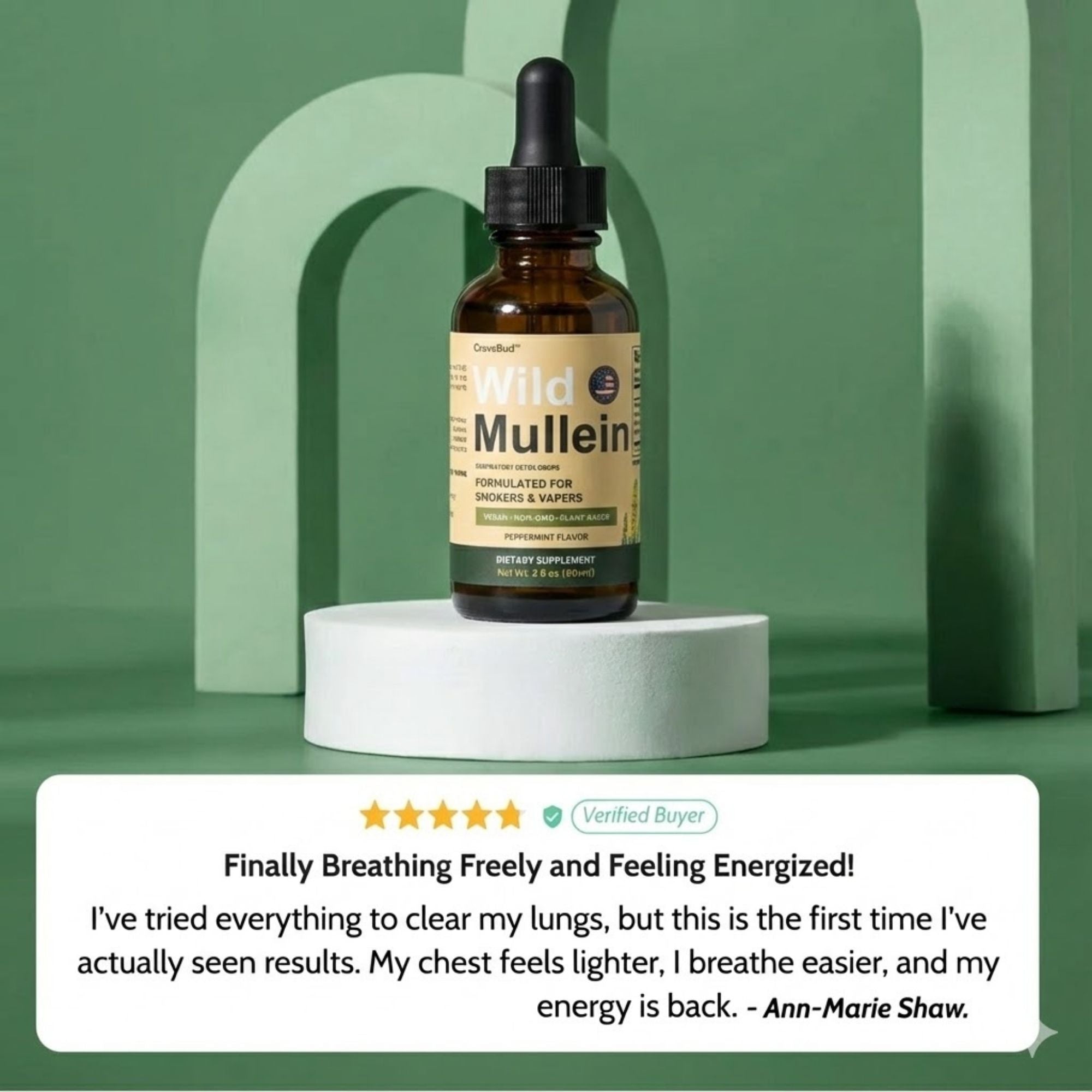New Maximum Potency Wild Mullein Drops For Smokers | CraveBud
