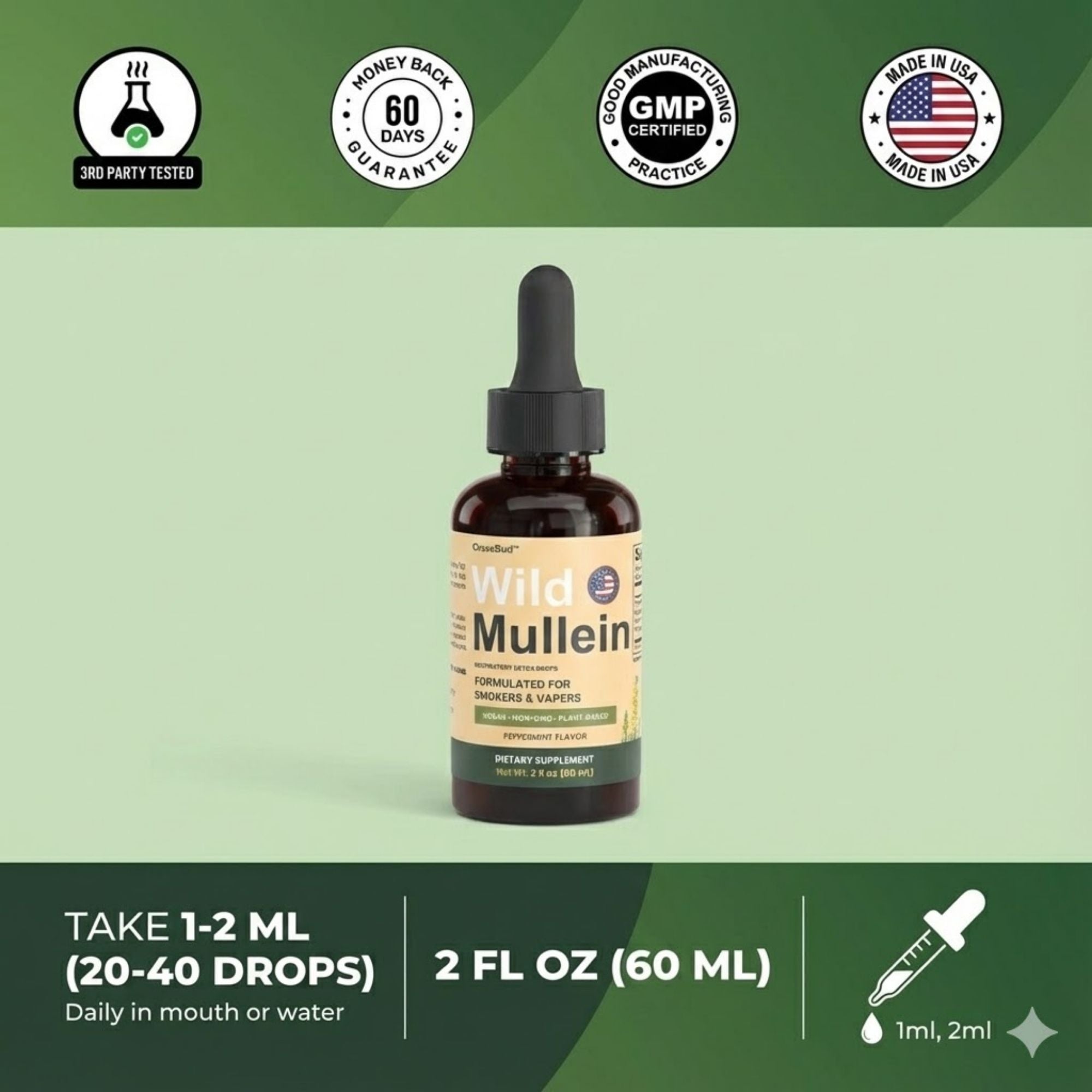 New Maximum Potency Wild Mullein Drops For Smokers | CraveBud