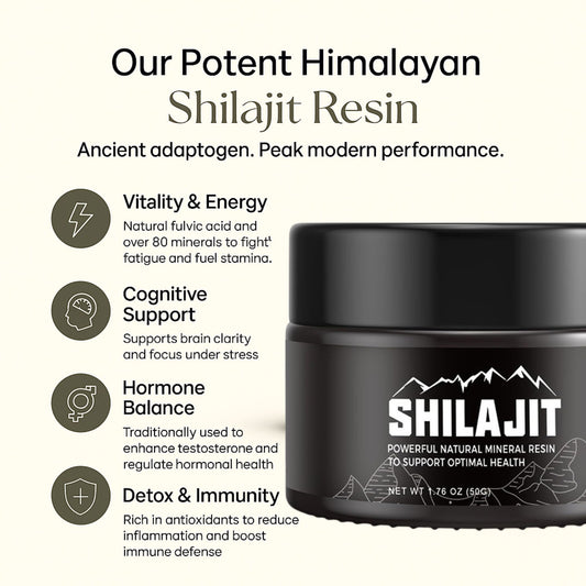 Himalayan Shilajit Resin for Vapers - Fortified with Ashwagandha